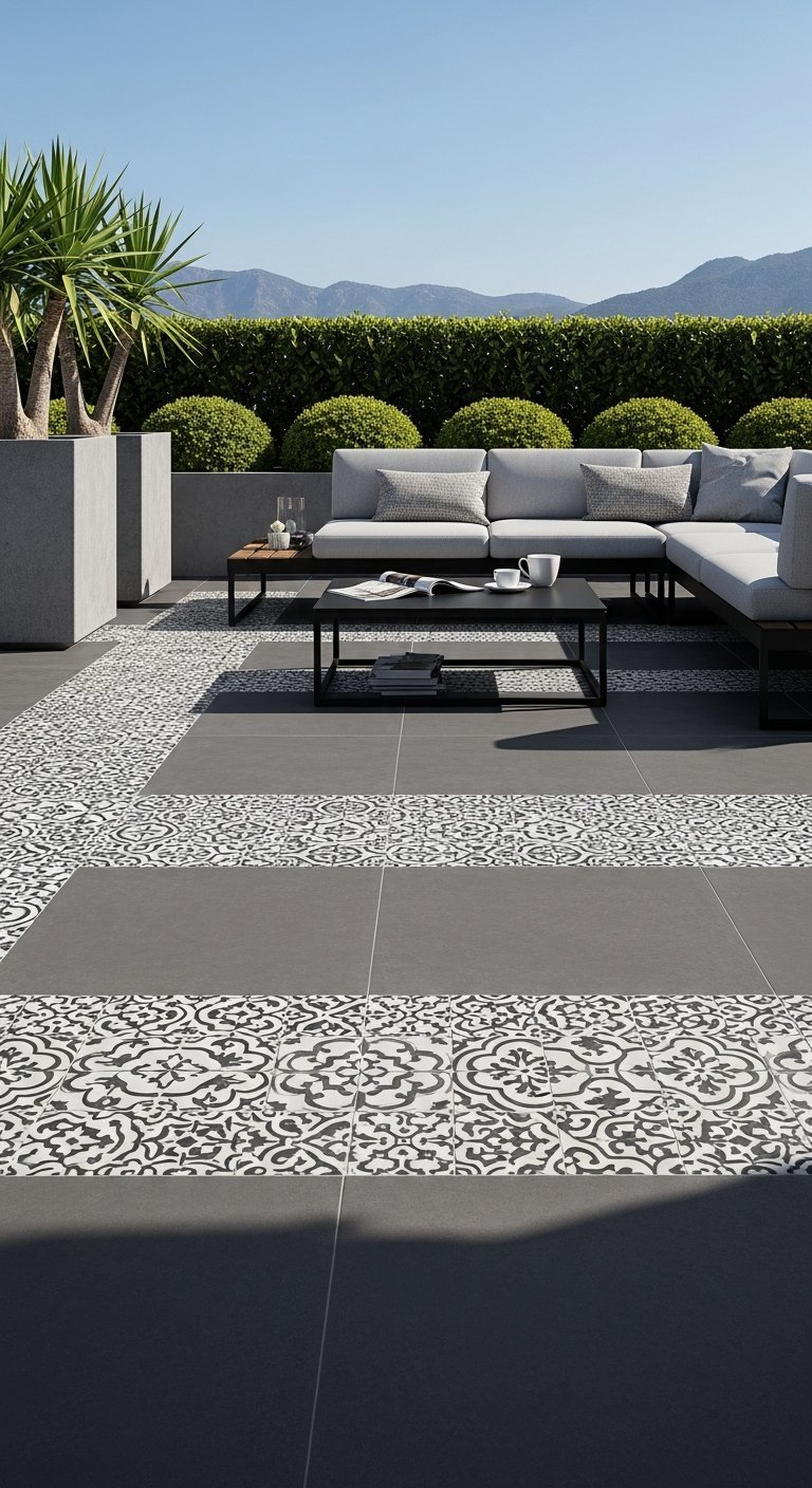 carrelage gris motifs