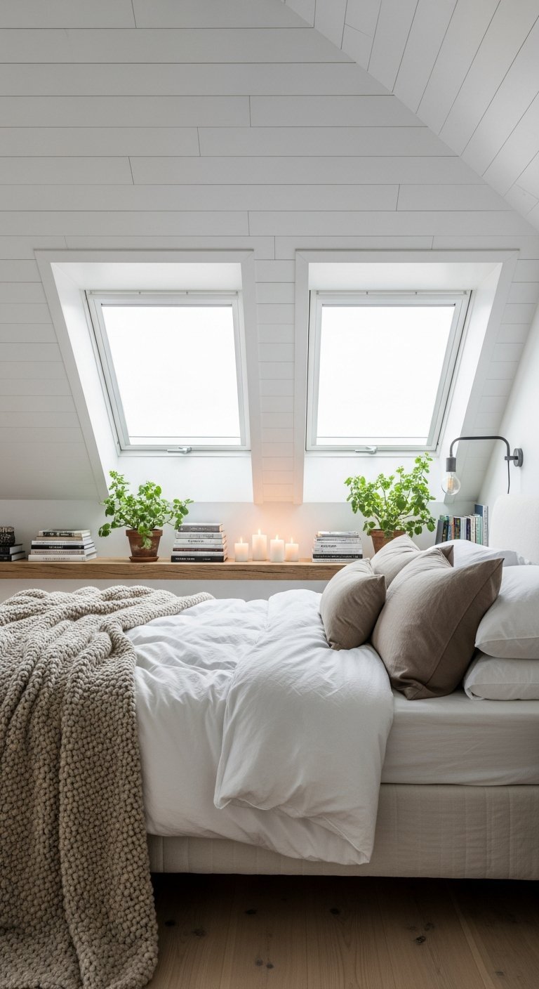 chambre blanche style scandinave