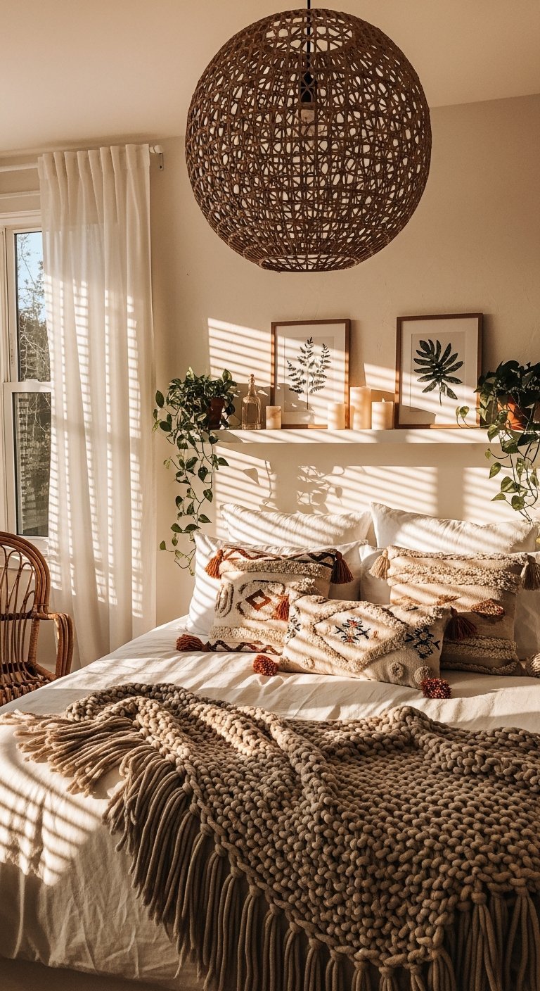 suspension sphere ombres projetees