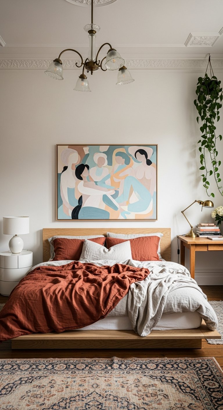 Grande toile art deco vintage