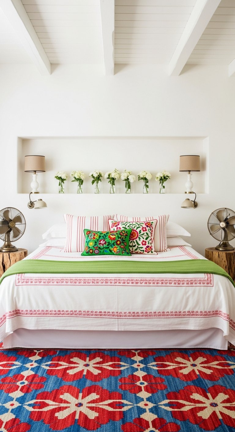 niche murale deco fleurs