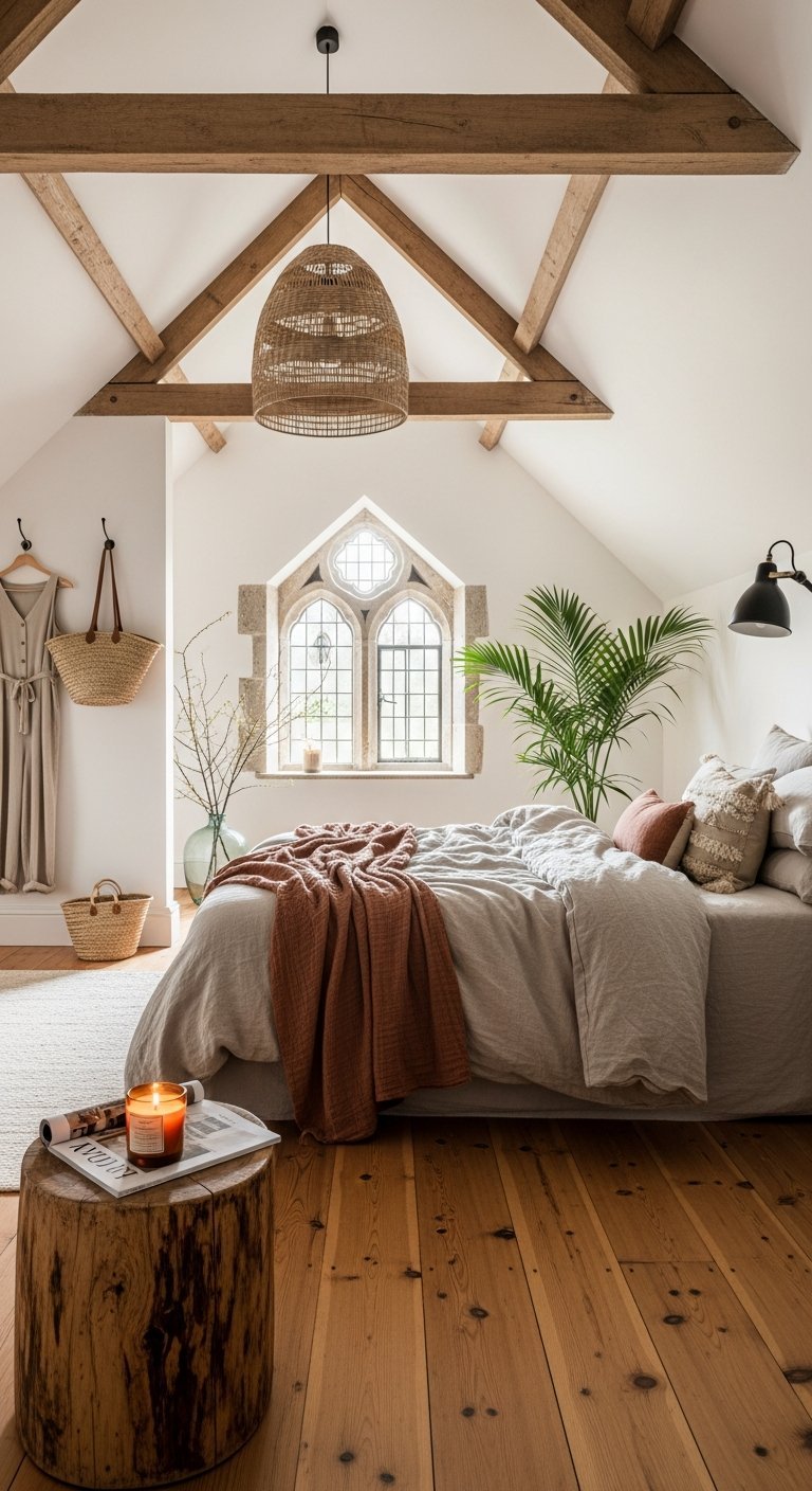 poutres apparentes rustique osier