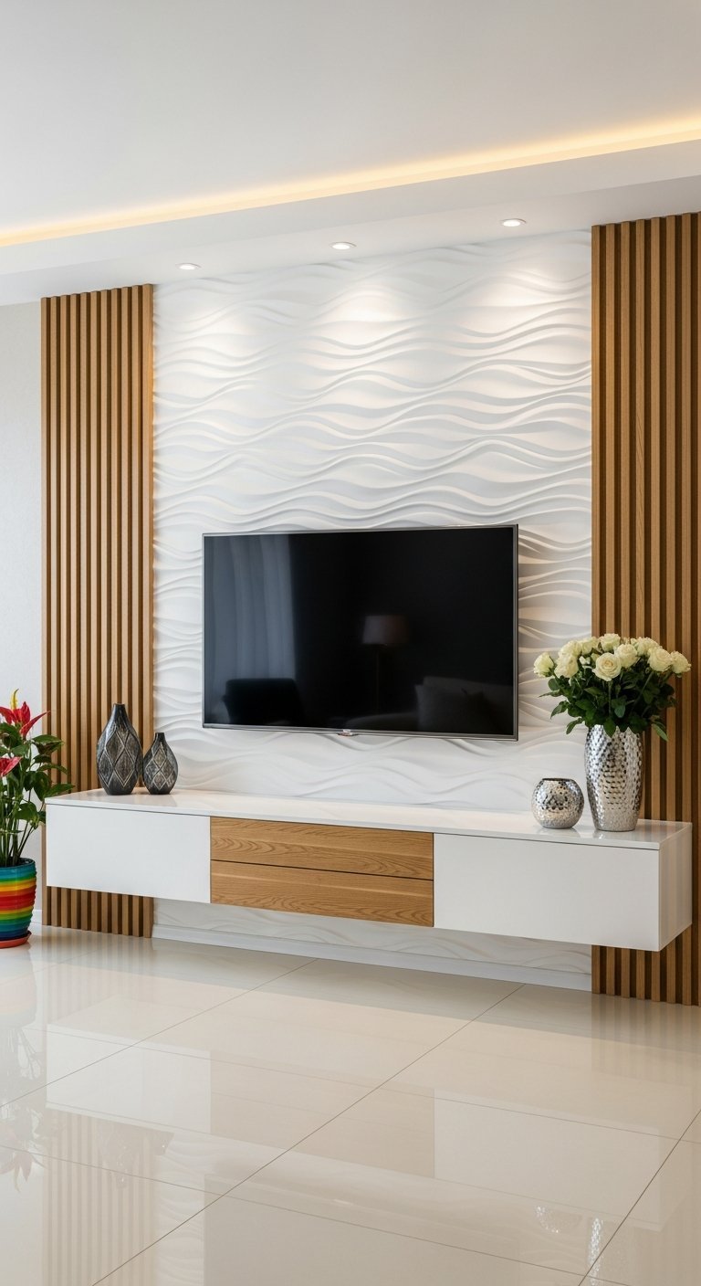 ondulations blanches d