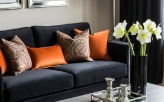 salon urbain chic sombre