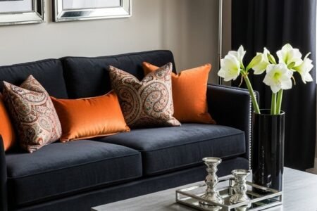 salon urbain chic sombre