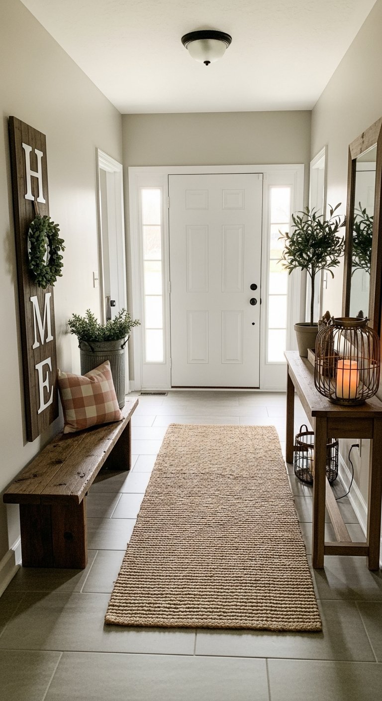 deco campagne chic entree