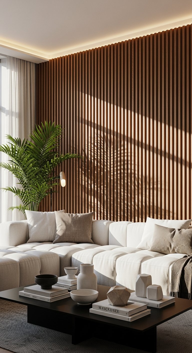 canape beige mur latte