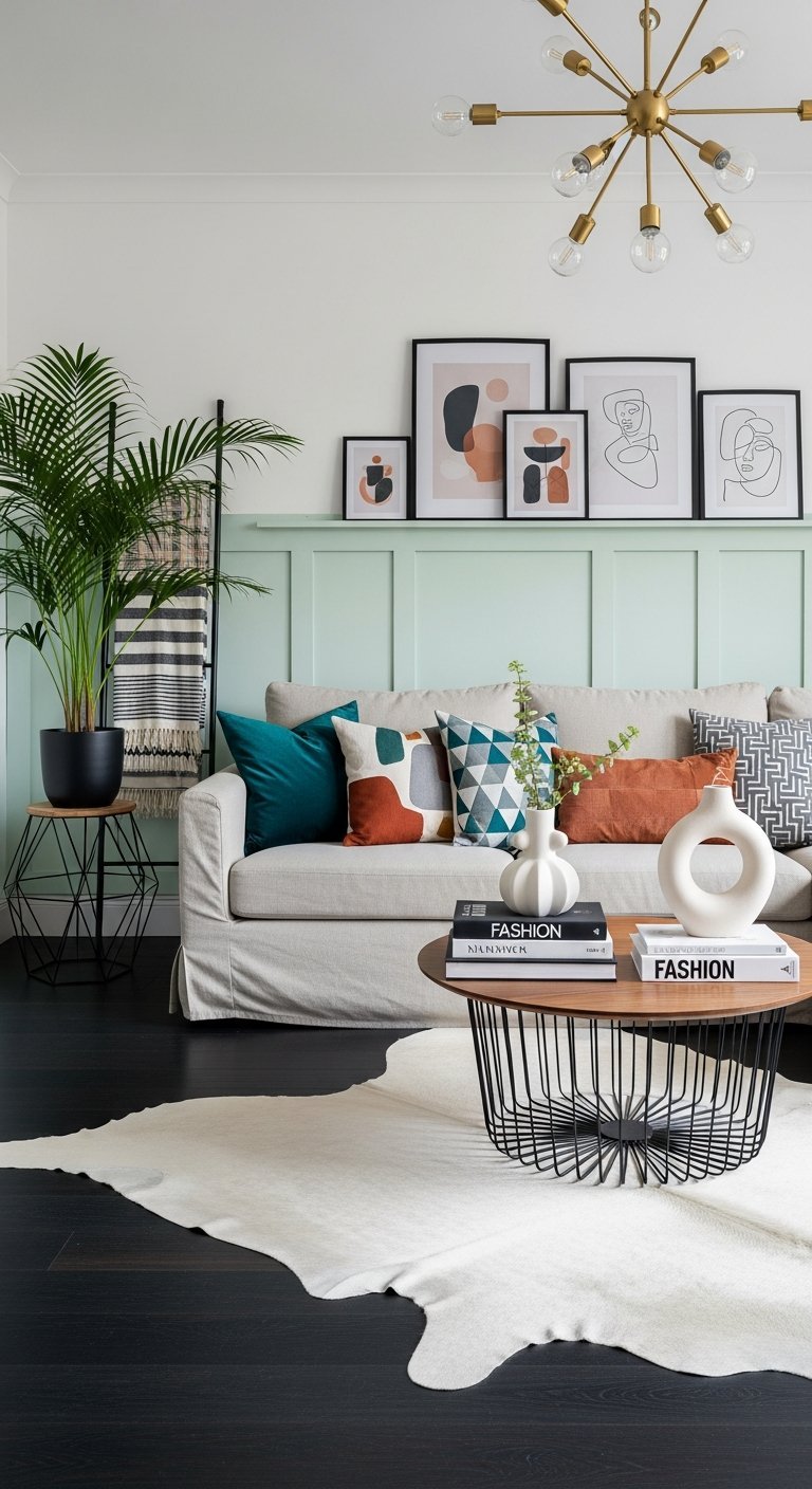 salon vert menthe pastel