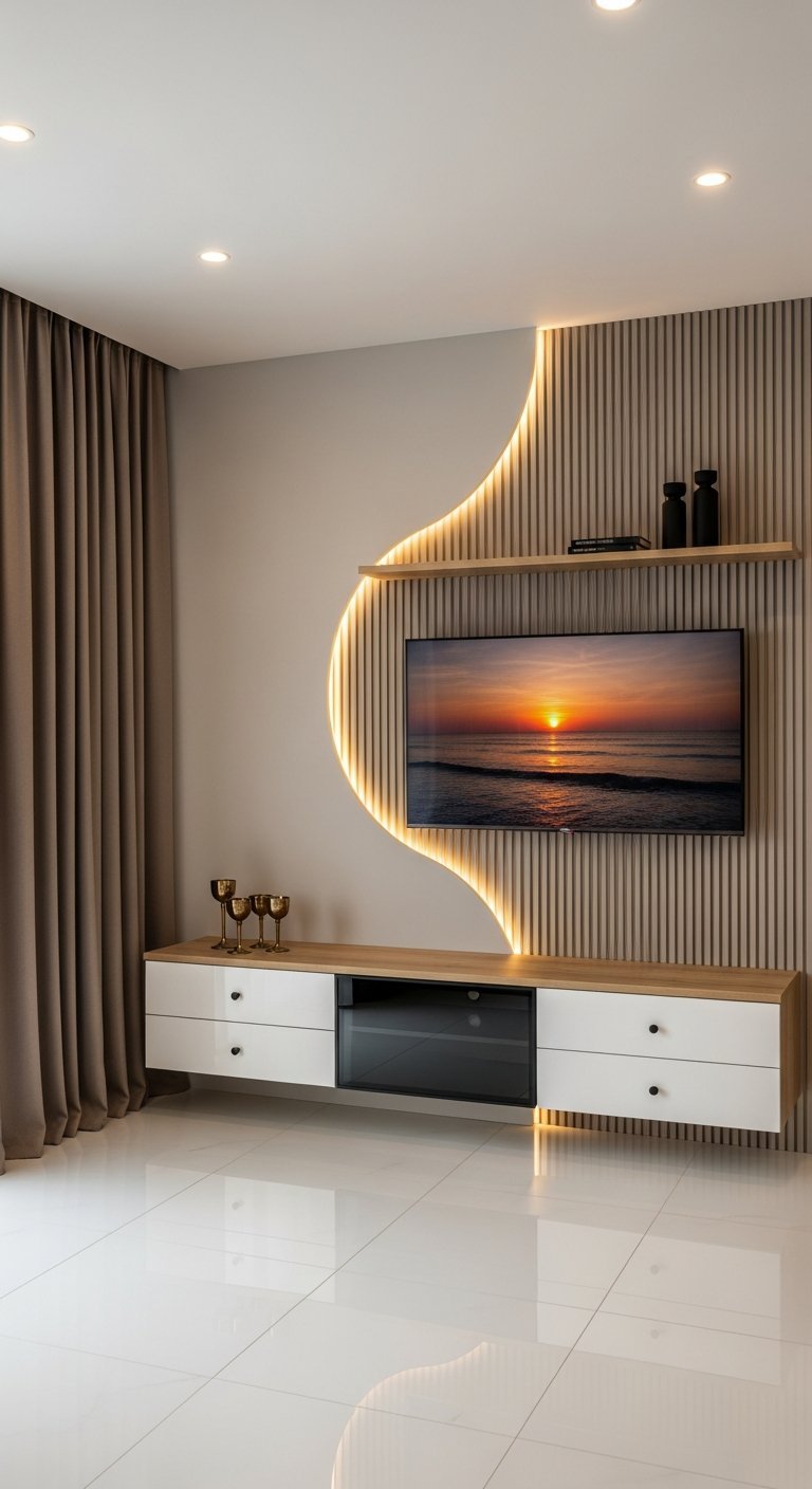 courbes lumineuses audacieuses