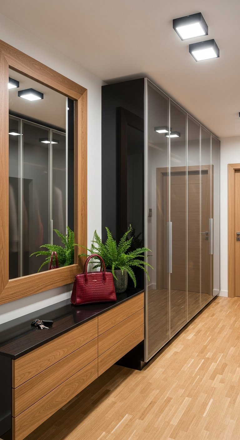 rangement miroir moderne