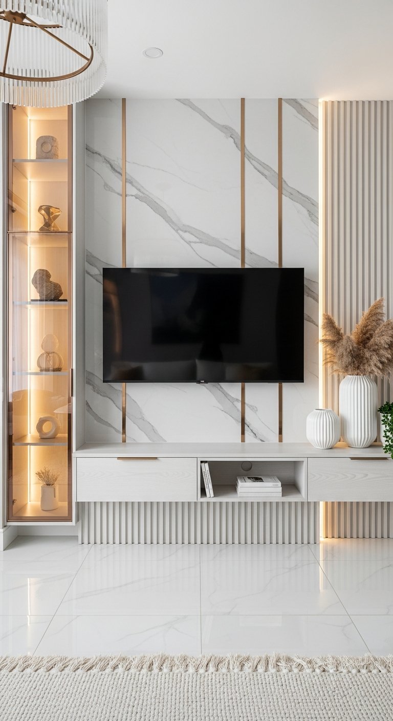 vitrine lumineuse elegante