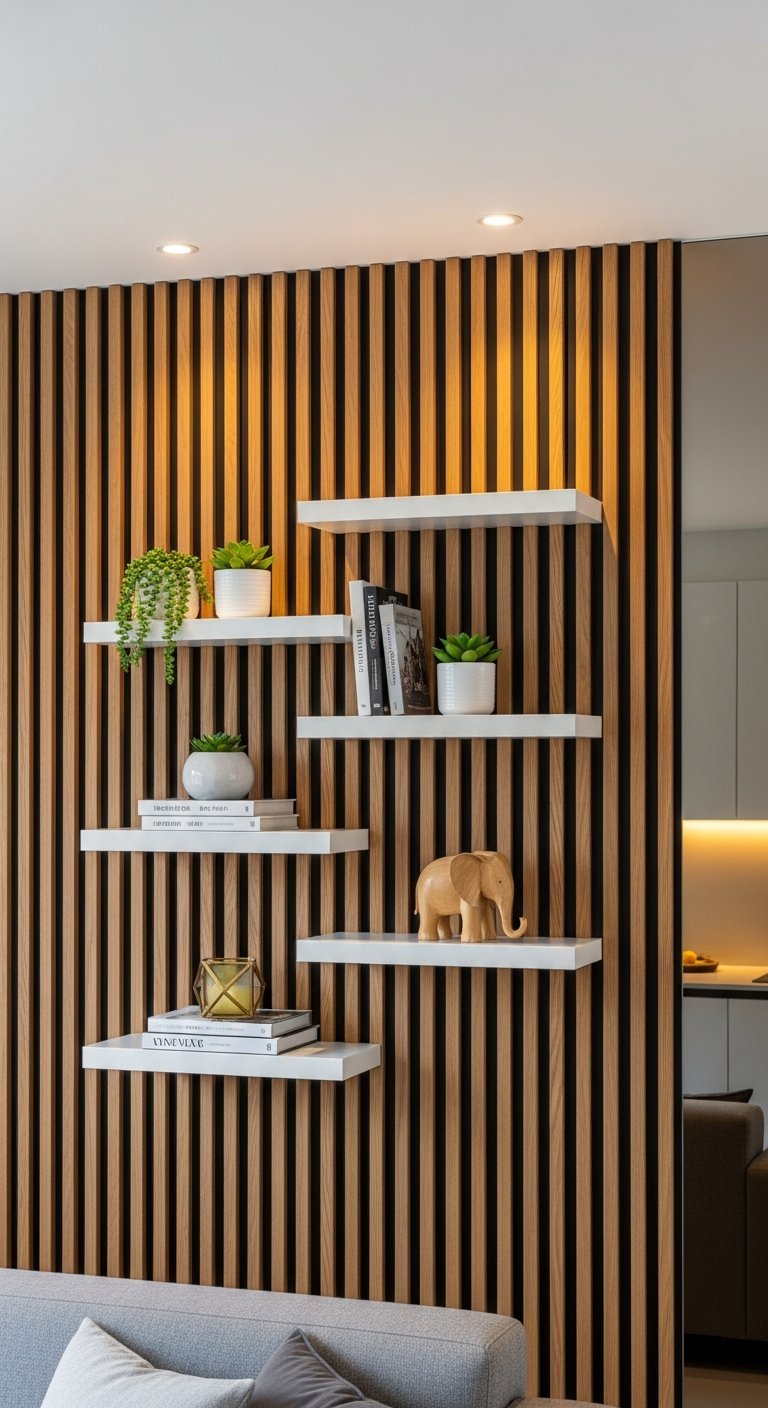 etageres murales sur tasseaux