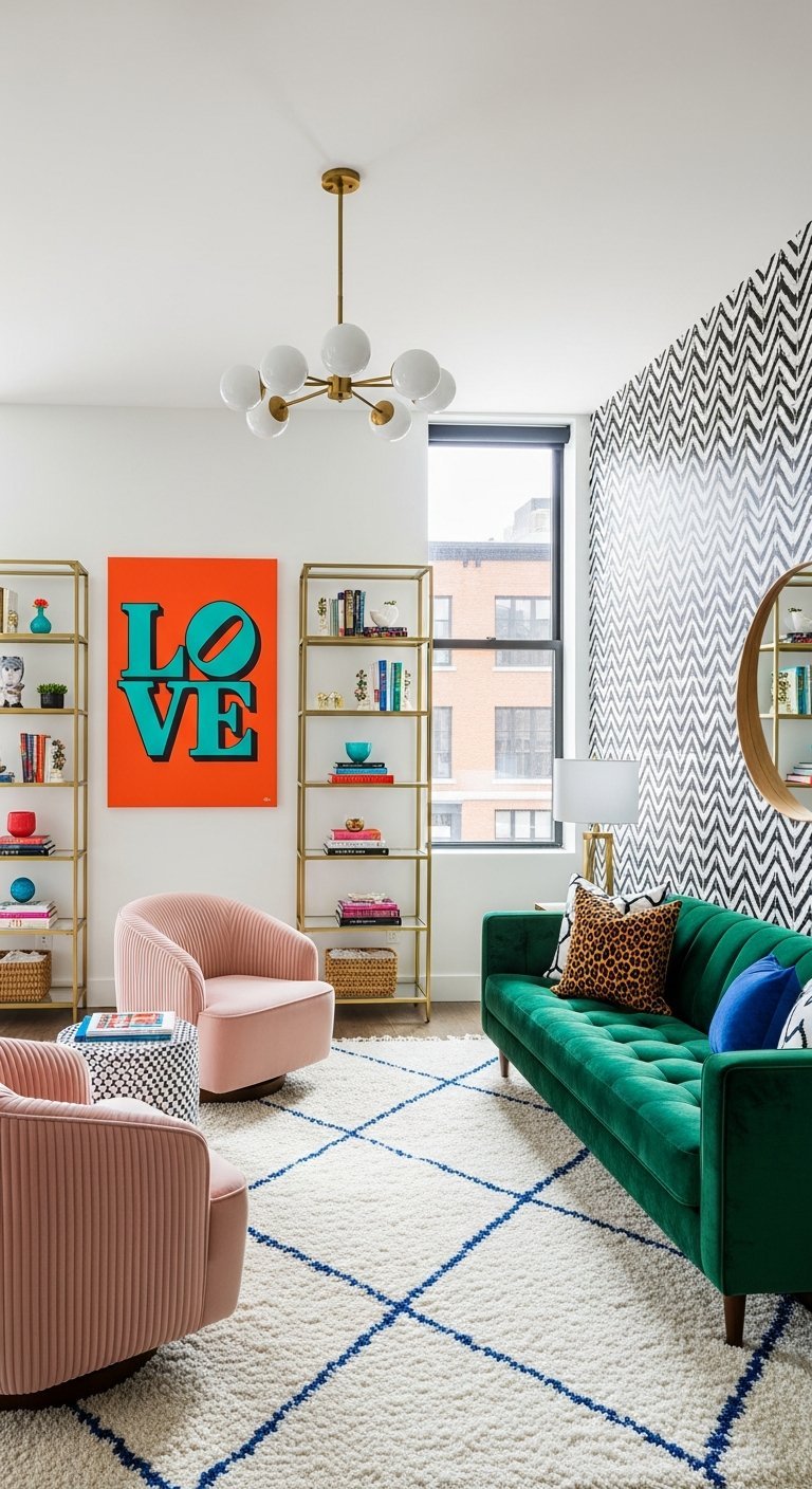 salon pop art moderne