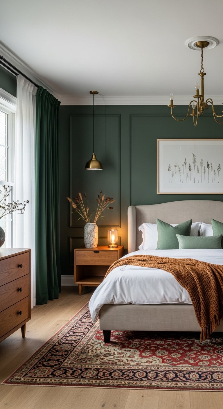 chambre traditionnelle tapis oriental