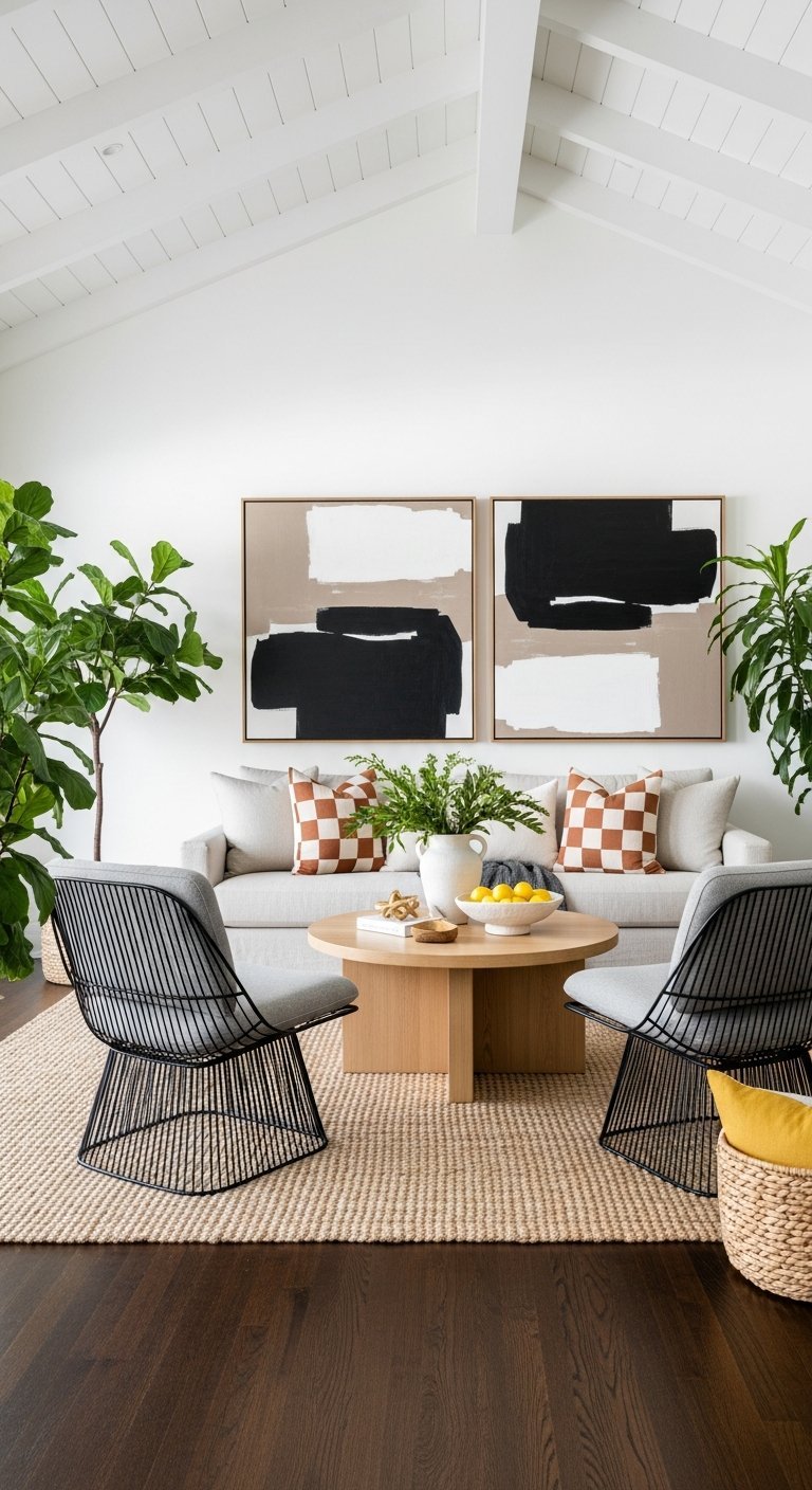 fauteuils fil metal noir