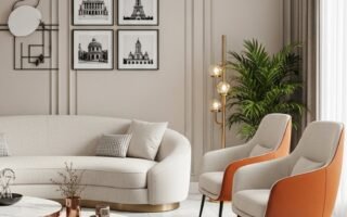 salon marbre moderne chic