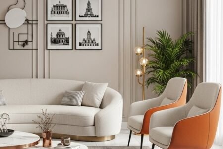 salon marbre moderne chic