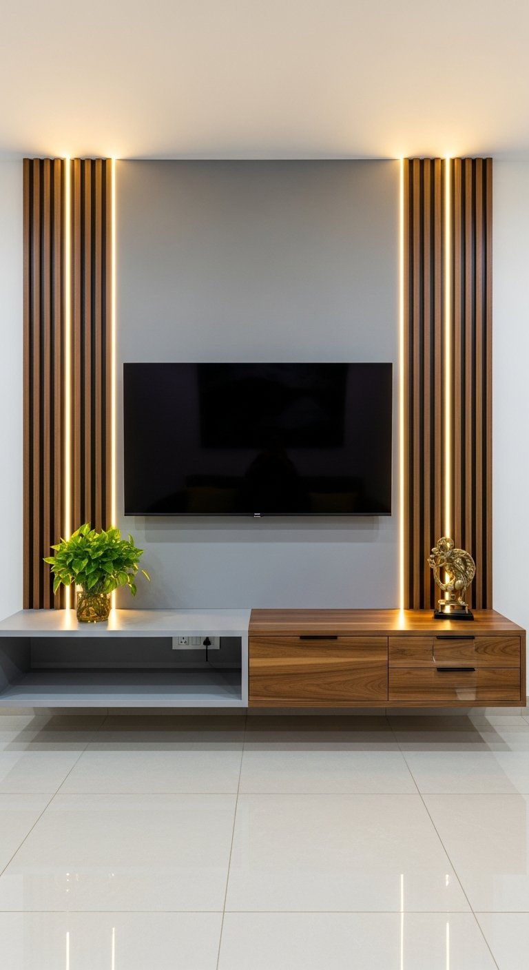 lumieres led verticales