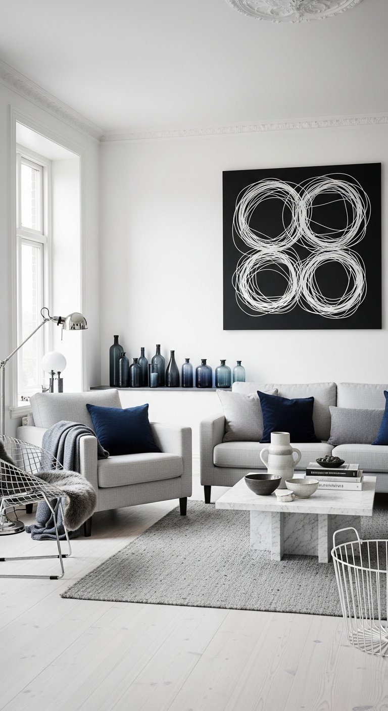 minimalisme noir blanc art