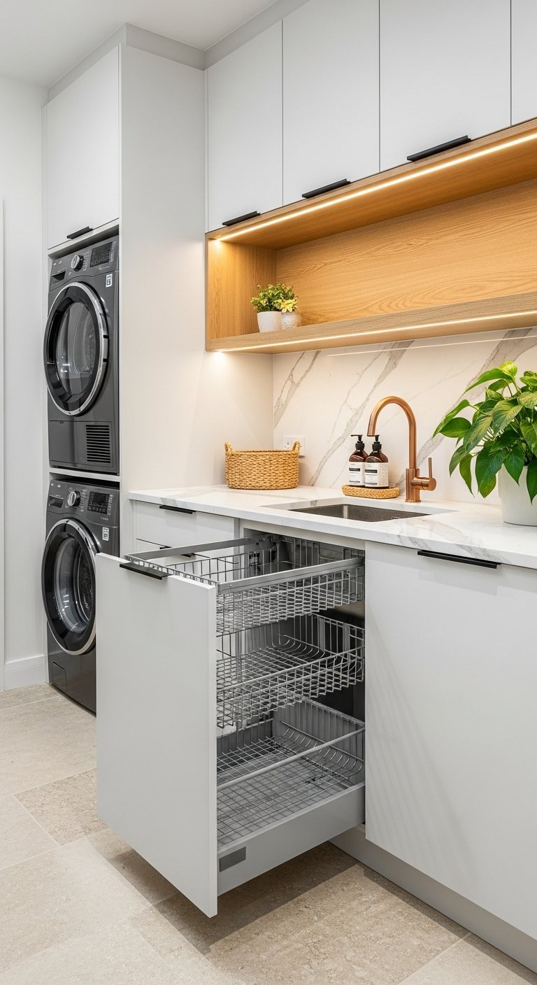 tiroir sechoir linge integre