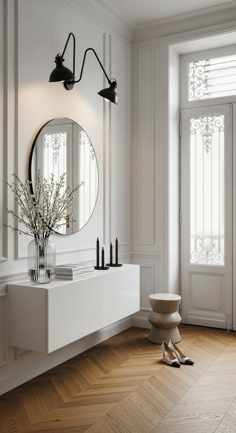 meuble suspendu entree chic