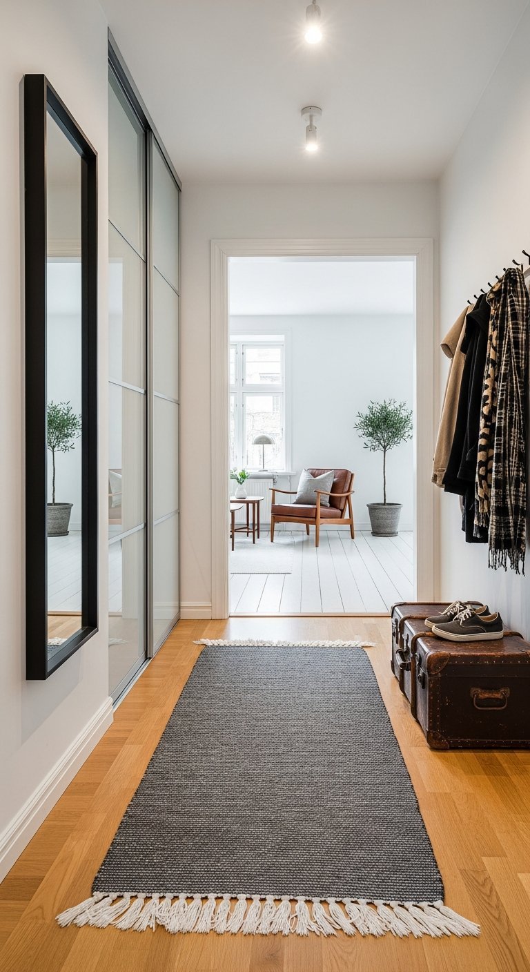 couloir scandinave lumineux