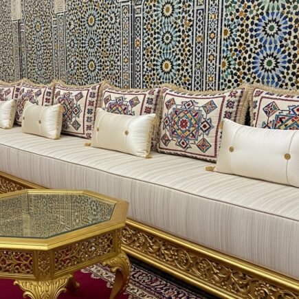 salon algerien zellige mur mosaique