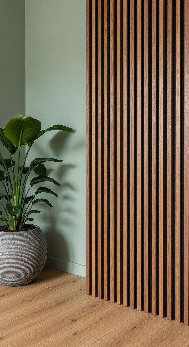 coin plante mur vert