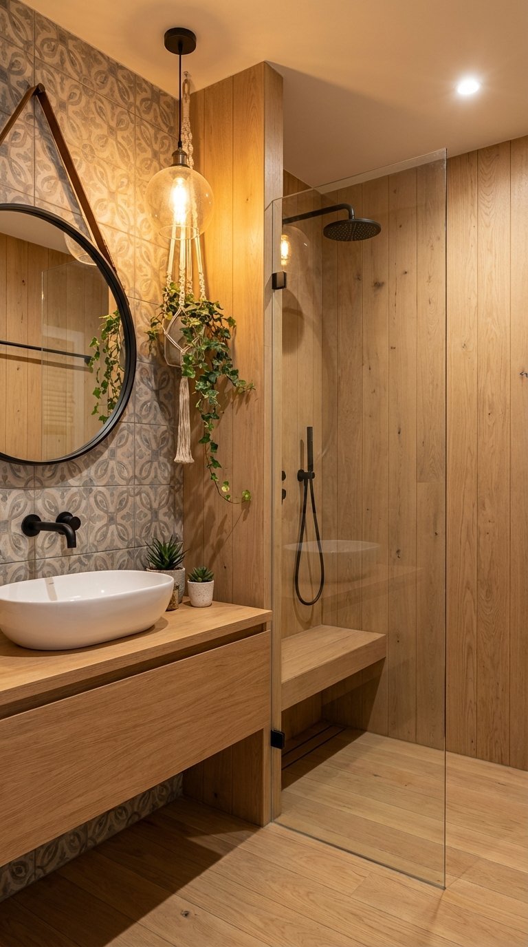 carrelage motif salle de bain