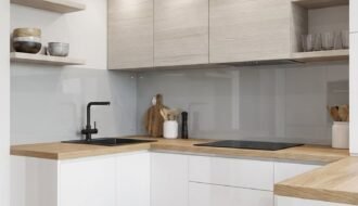 cuisine minimaliste bois clair