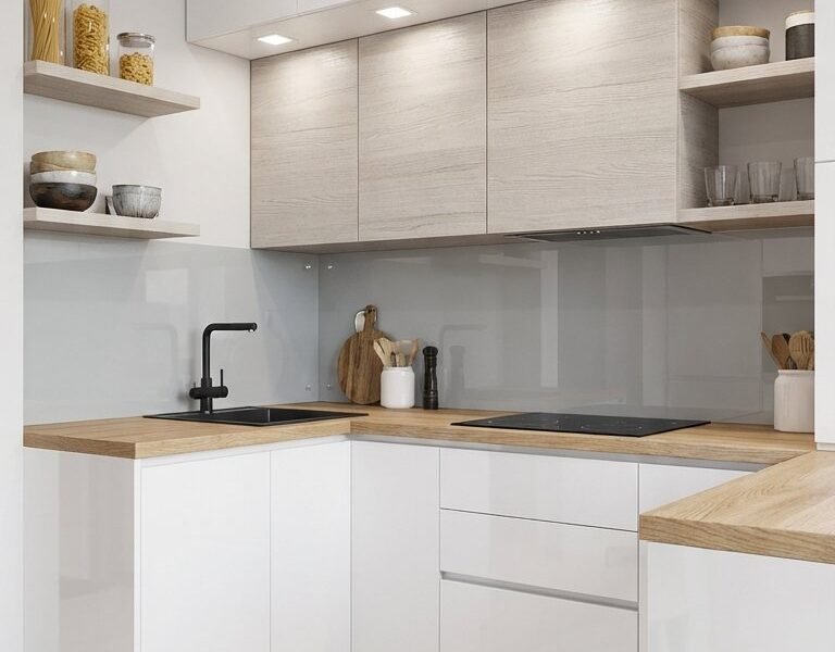 cuisine minimaliste bois clair