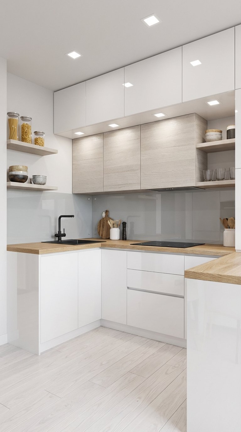 cuisine minimaliste bois clair