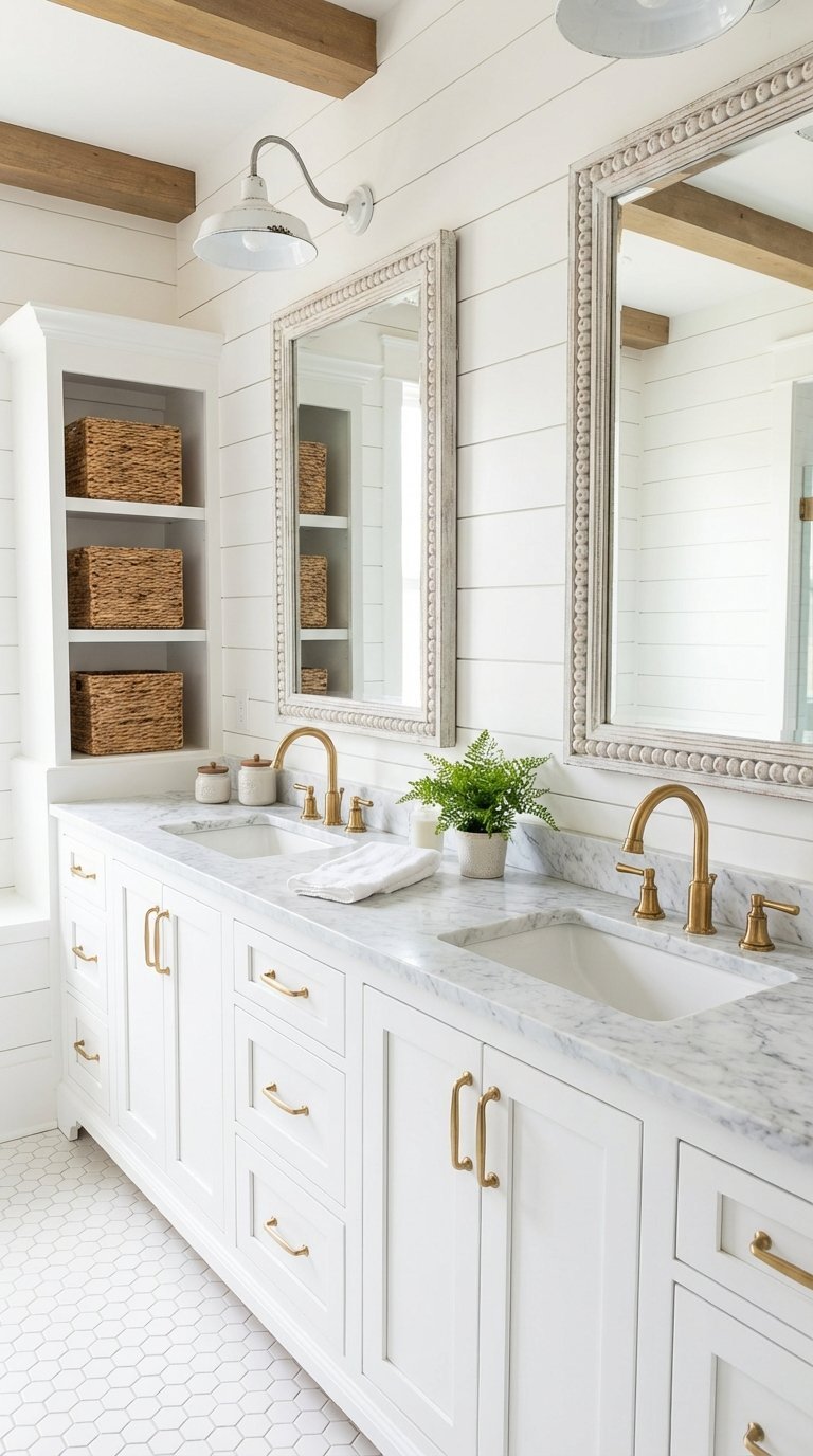 poutres apparentes salle de bain