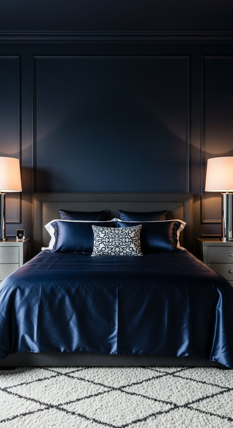 satin soyeux brillant lit