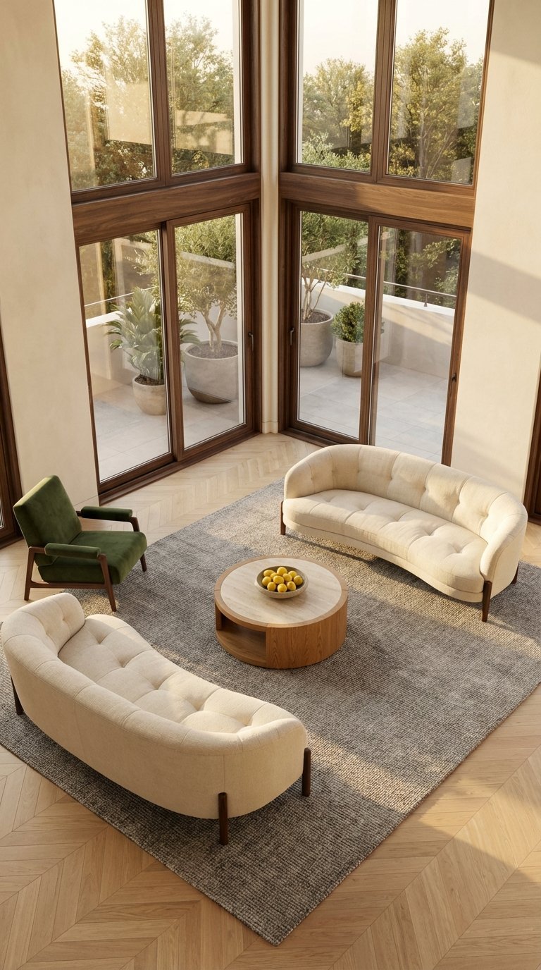 salon feng shui plafond haut