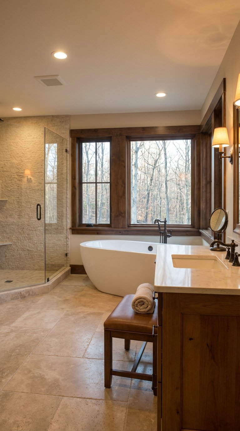 mur pierre salle de bain