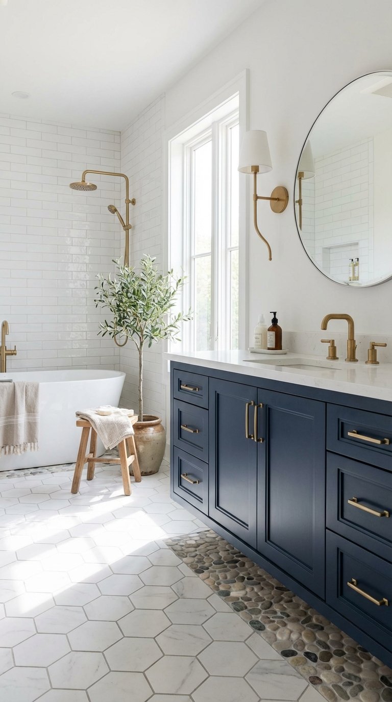 meuble gris salle de bain