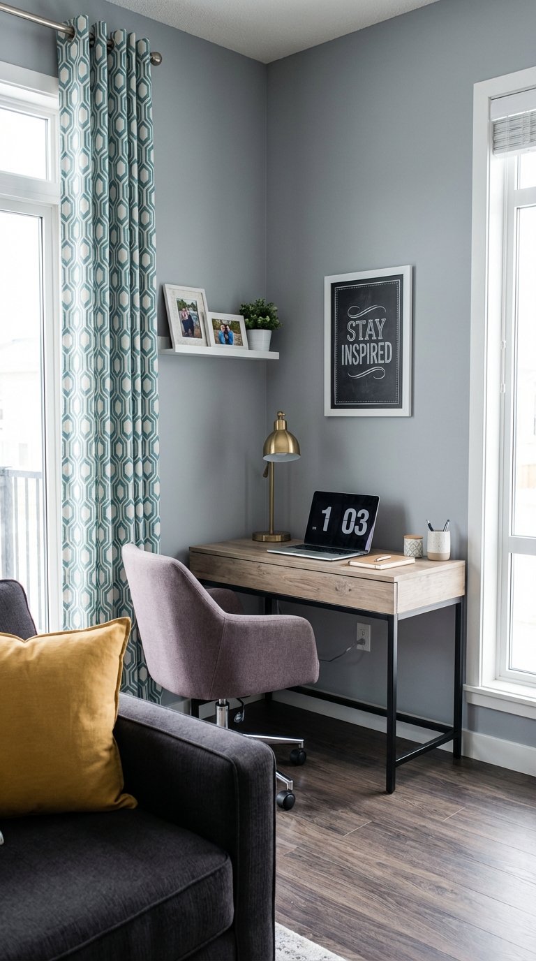 bureau gris industriel