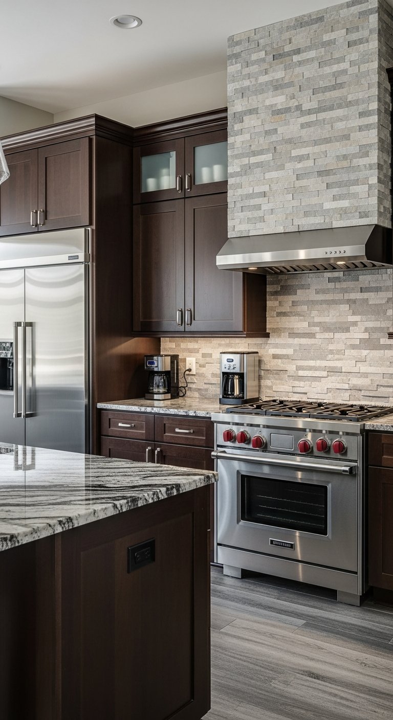 cuisine monochrome sombre design