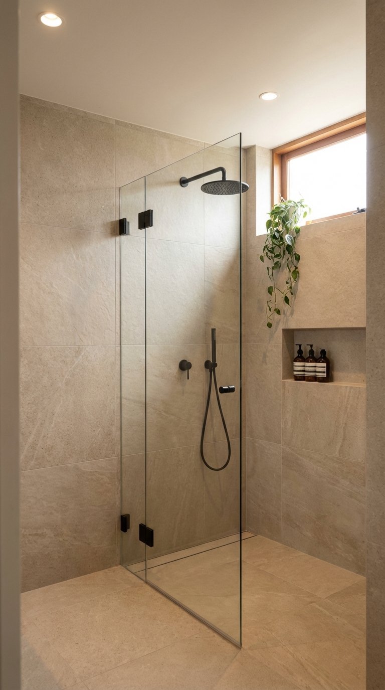 douche italienne pierre beige