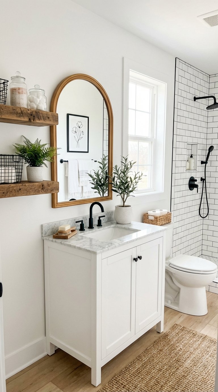 miroir arche salle de bain