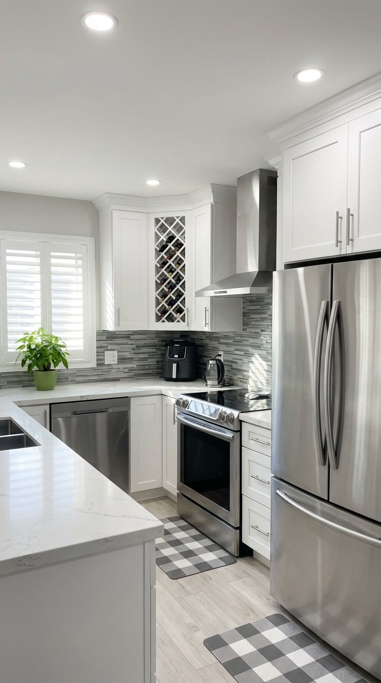 cuisine angle blanche