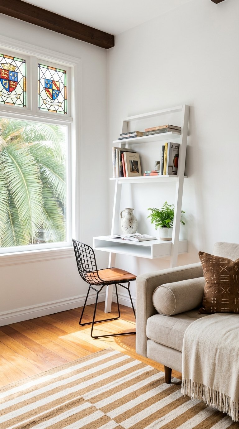 bureau echelle rangement