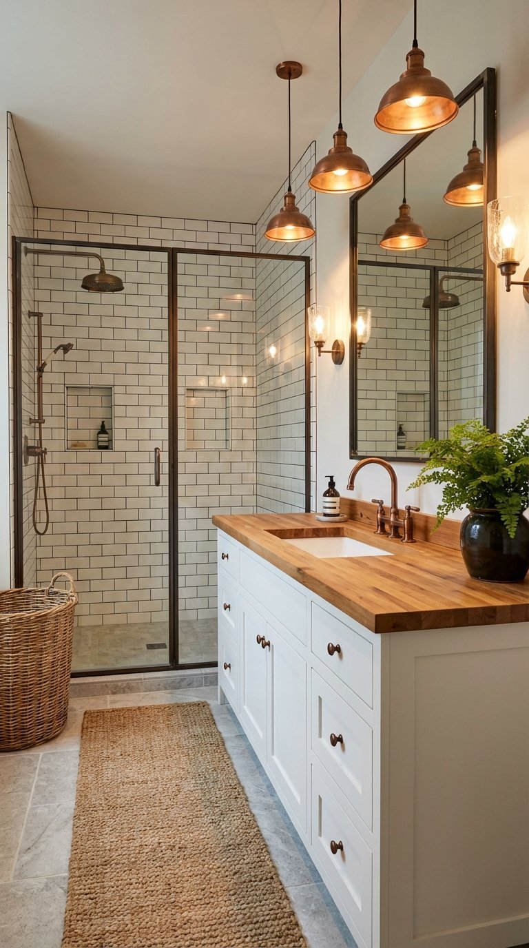 robinetterie cuivre salle de bain