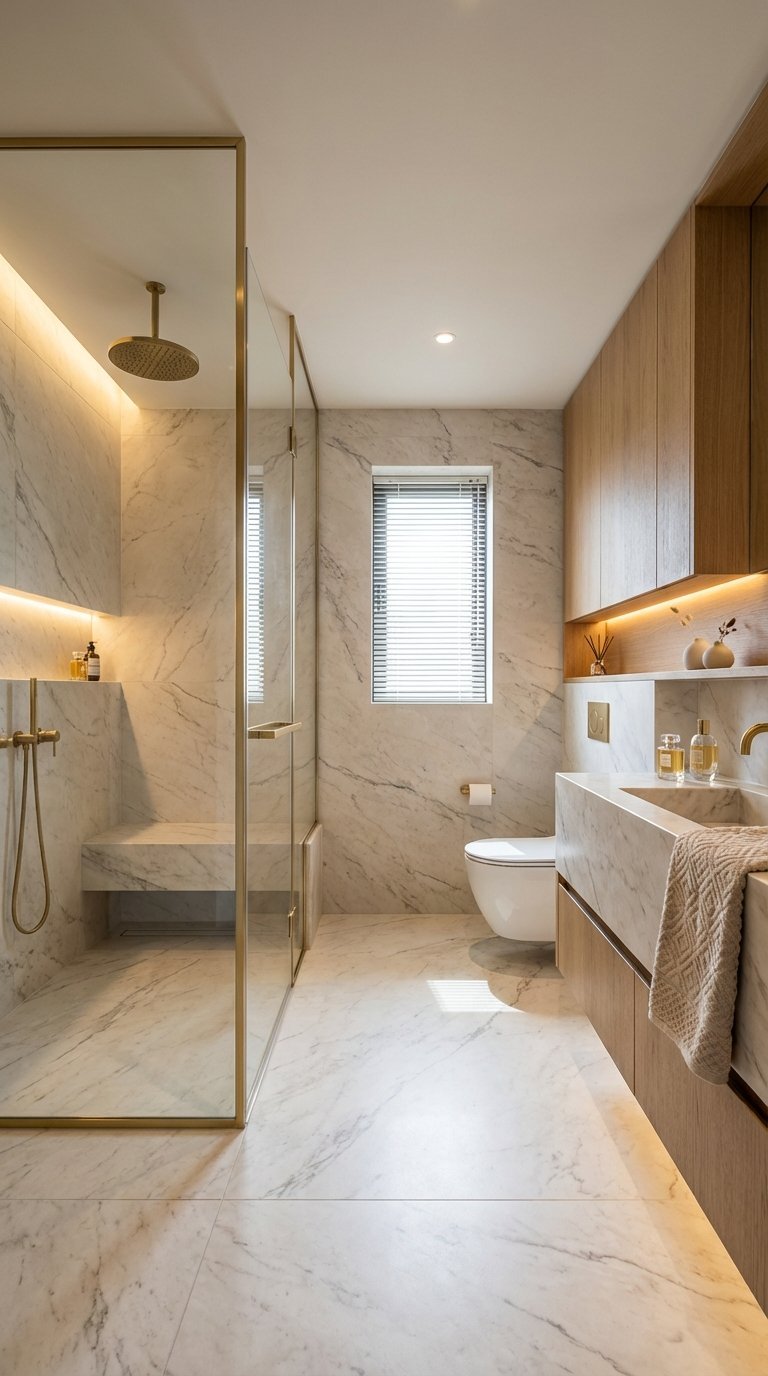 meuble suspendu bois moderne