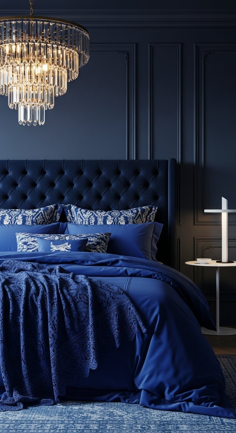 monochrome chic total bleu