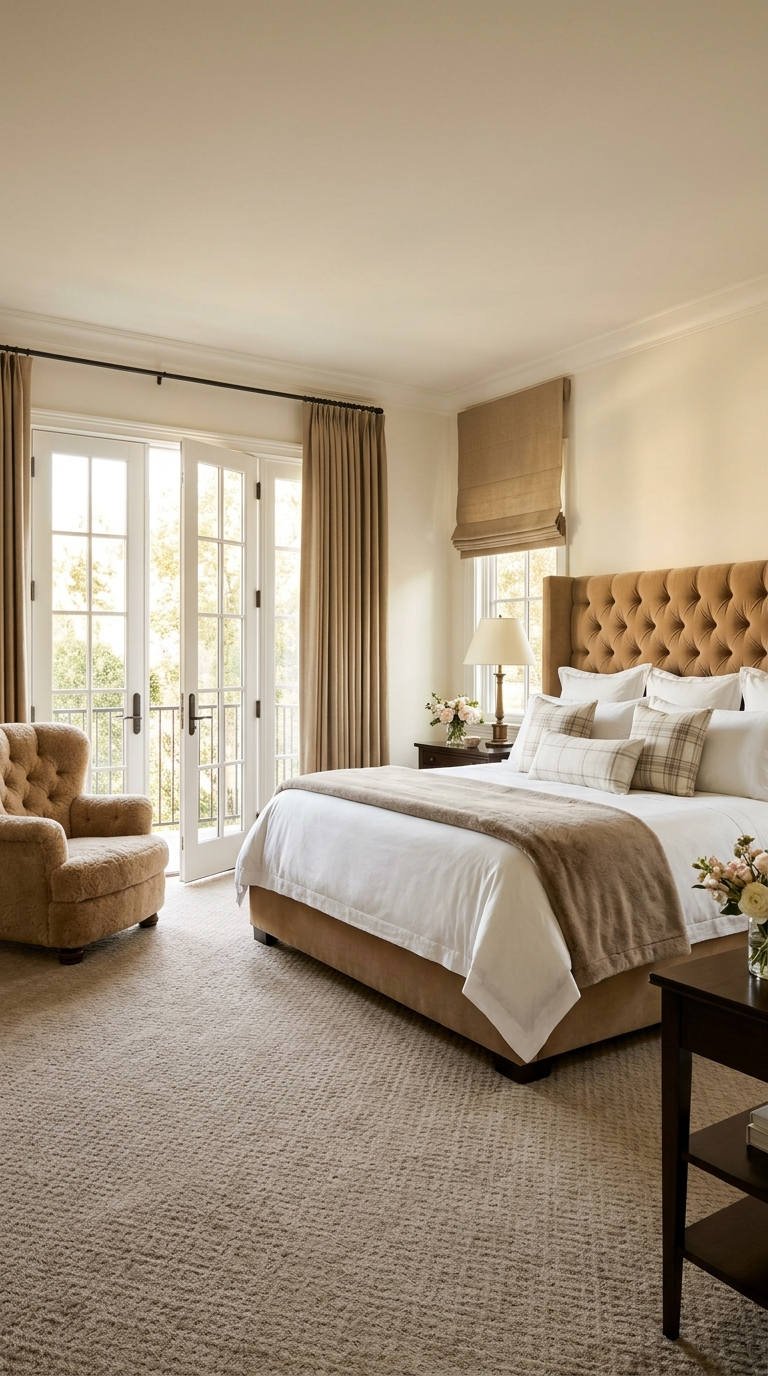 chambre couple portes fenetres