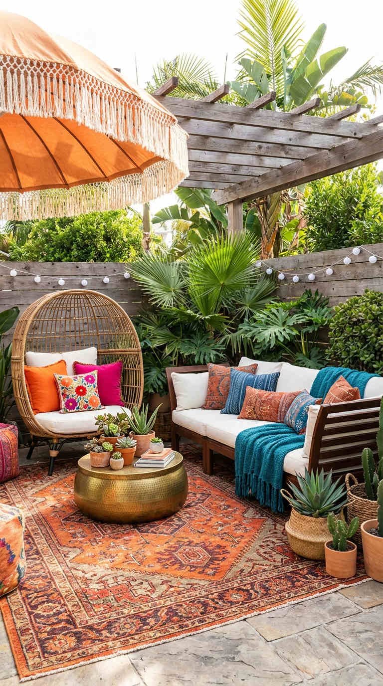 oasis couleurs chaudes