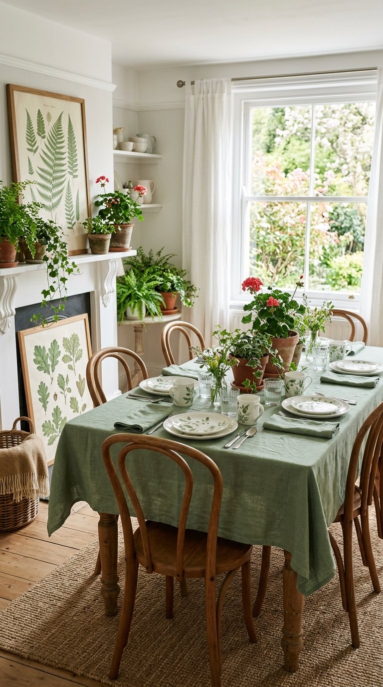 table botanique verte