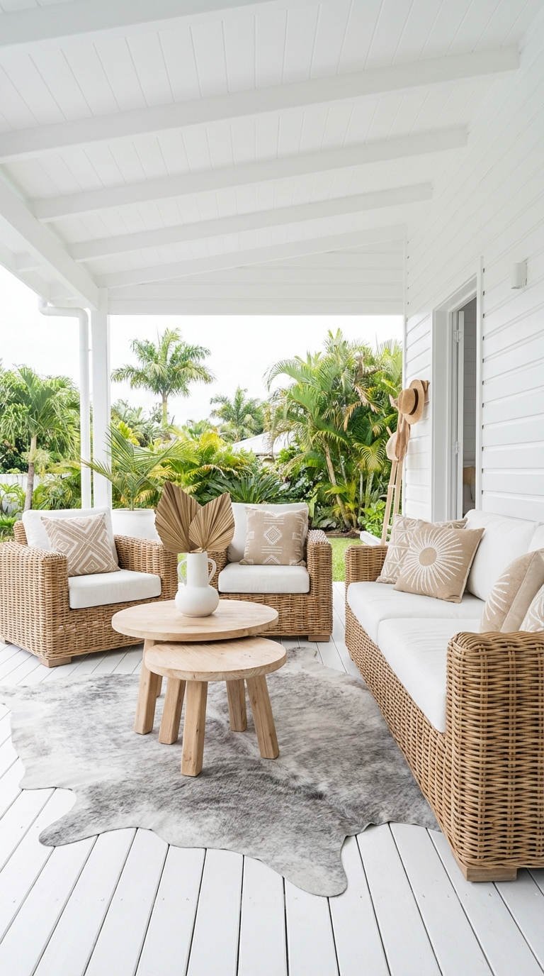 elegance tropicale blanche